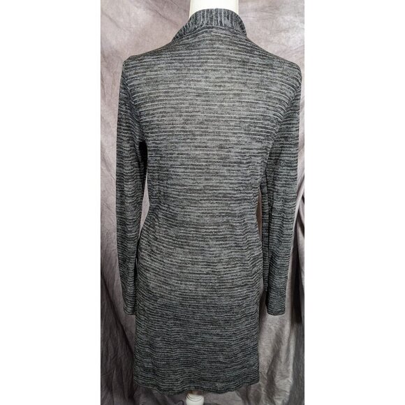 Jenny Boston Black And Grey Longline Cardigan - Picture 4 of 5